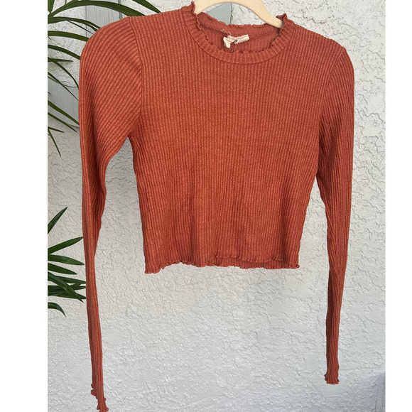 Sky and Sparrow Crop Top - Long Sleeve, Round Neck - Size Small - Picture 1 of 9